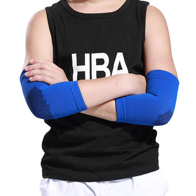 1Pair Kids Knit Elbow Brace Support Compression Arm Protection Sleeves for Volleyball Weightlifting Tennis Tendonitis BEST SELLERS