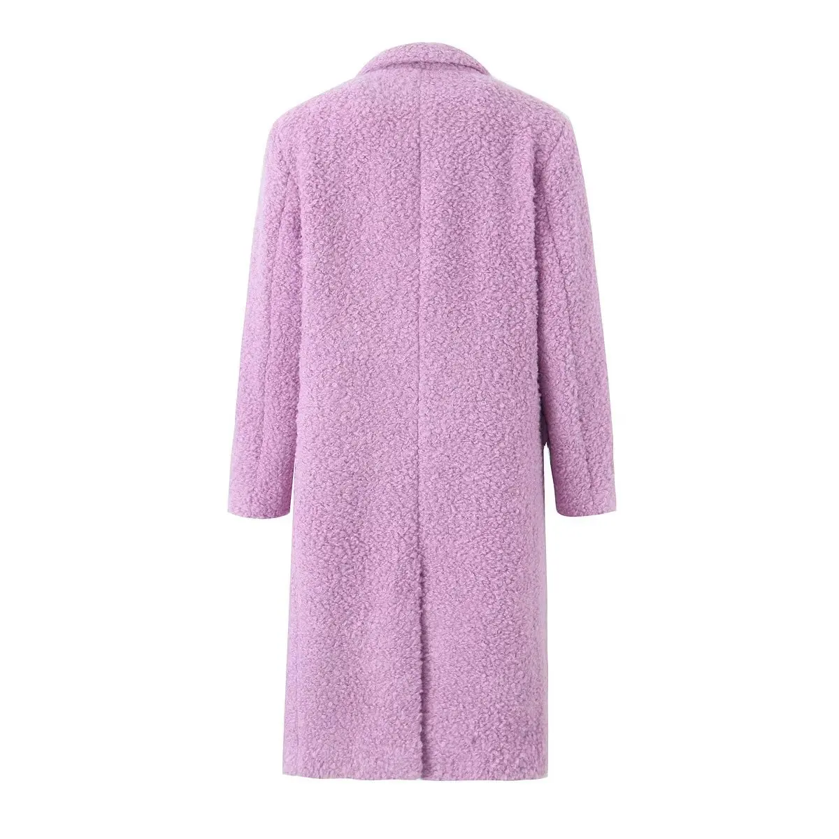 2023 Winter Large Lapel Shaggy Curly Faux Fur Coat Oversized Full Sleeve Loose Warm Long Jacket x-long Outerwear