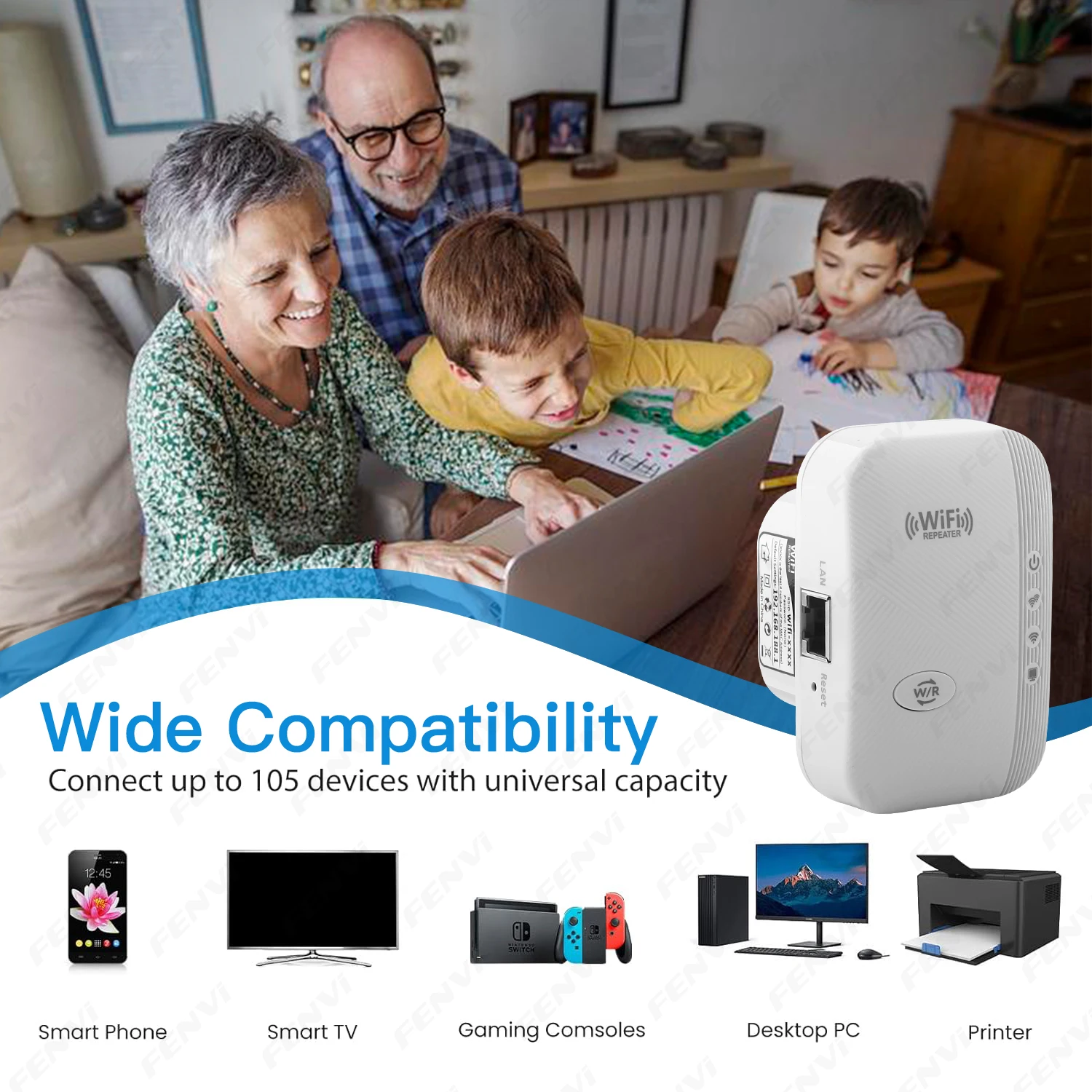 High-Speed WiFi Signal Booster & Range Extender