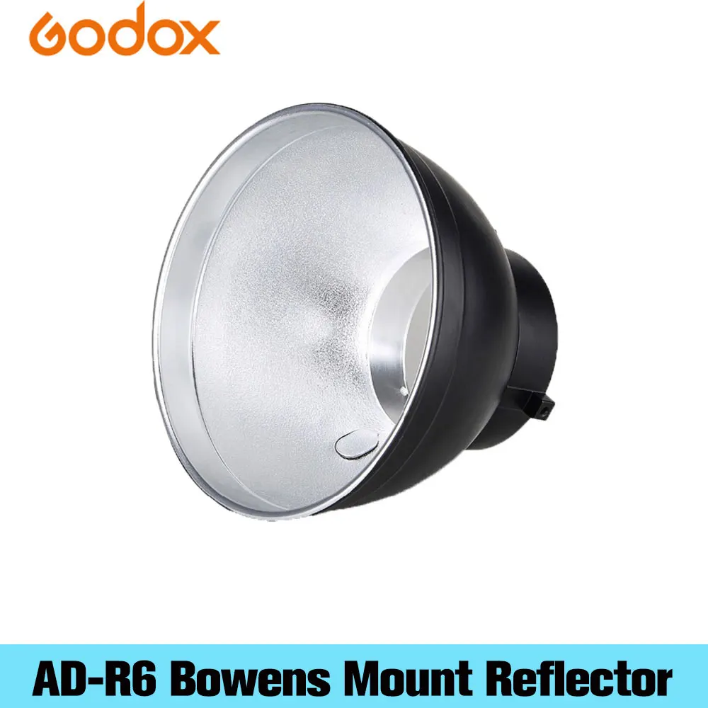 Godox AD-R6 169mm Approx 7" Round Reflector Standard Bowens Mount Studio Photography Accessoires For Godox AD600BM AD600B Photo