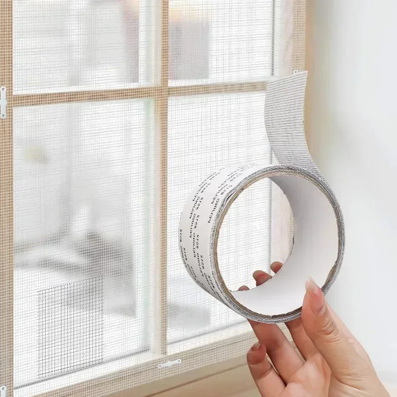 2/10M Fenster Bildschirm Reparatur Band Selbst Klebe Moskito Net Reparatur Patch Anti-Insekten Fly Mesh Gebrochene Löcher reparatur Band Aufkleber – Detail 9