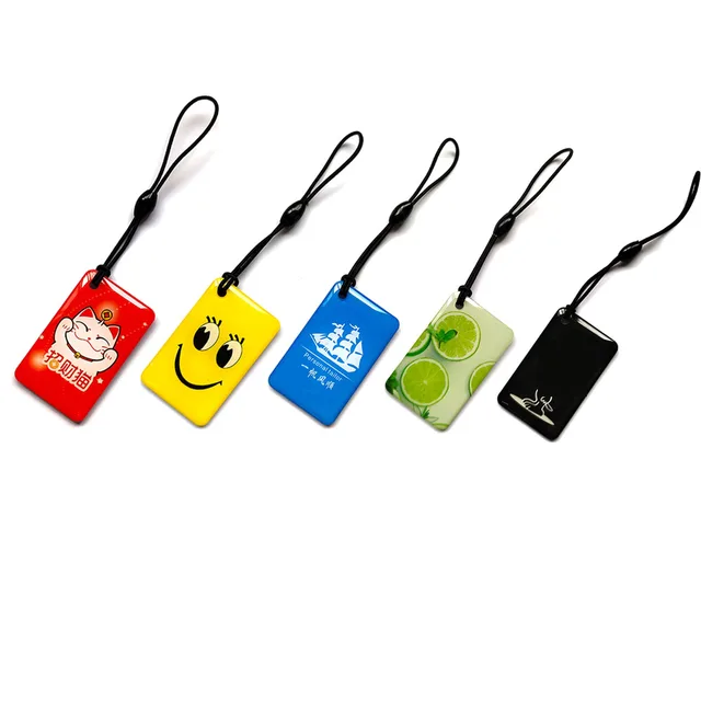 1Pcs IC 13.56MHz UID Writable Keyfobs Changeable S50 1K RFID NFC Waterproof Rewritable Keychain Key Tag Card 2