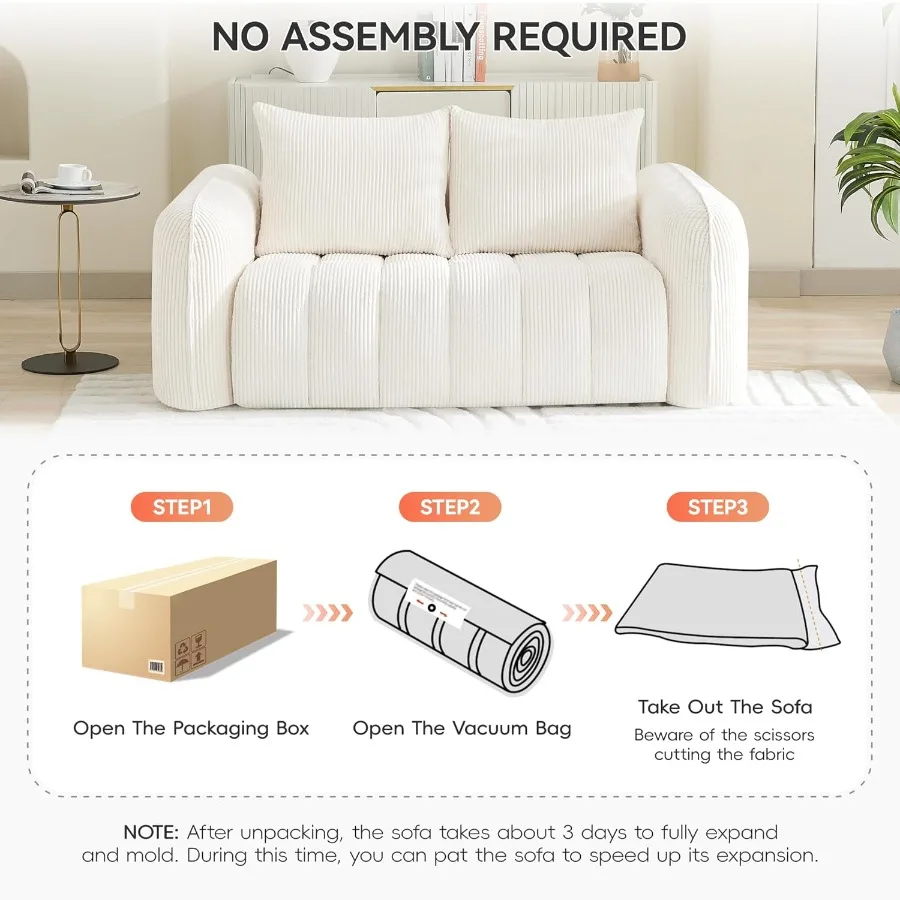 Scandinavian Style Loveseat