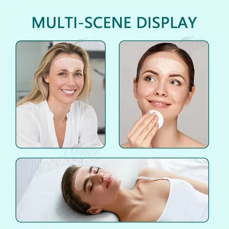 Reusable Silicone Patches Forehead Wrinkle Patch Lightening Forehead Wrinkle Gel Patch Anti Rimpel Pads Facial Skincare Stickers