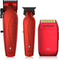 Trimmer 3-in-1 Barber Kit | Clipper, Trimmer & Crunch Foil Shaver | Men's Professional Beard Trimmer, Brushl 1