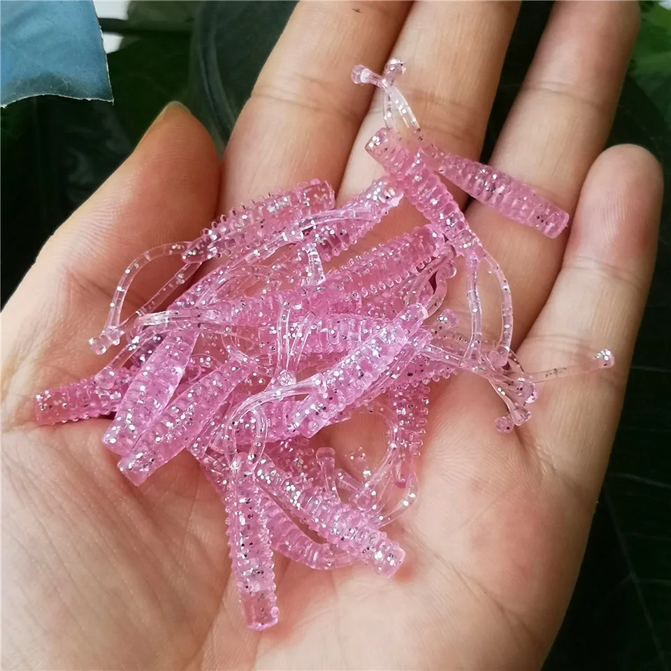 AjingSoftFishingLure20pcs026g4cmSiliconeBassRockfishSwimbait