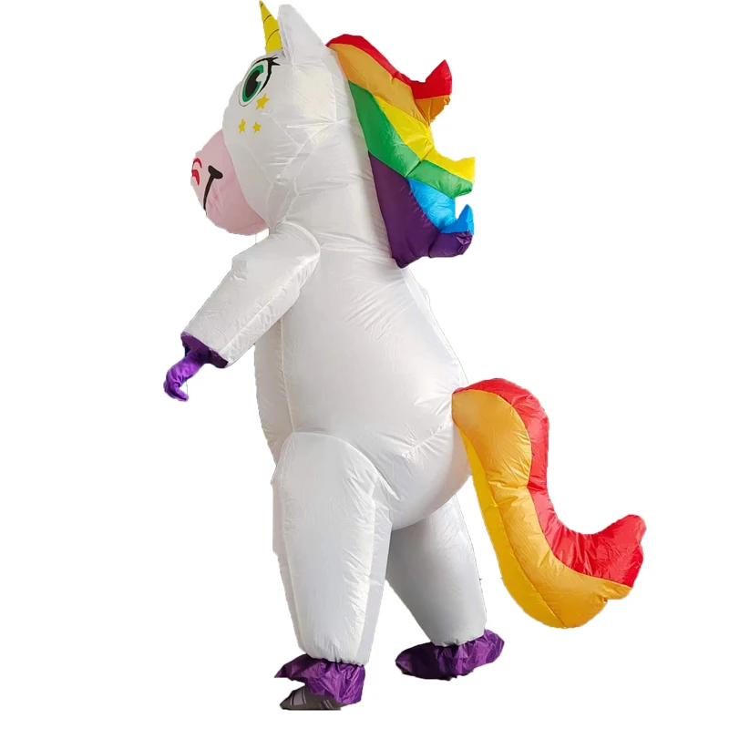 Men And Women One Size Fit All Halloween And Outdoor Fun Party Dress Inflatable Full Body Unicorn Costume mascot costume