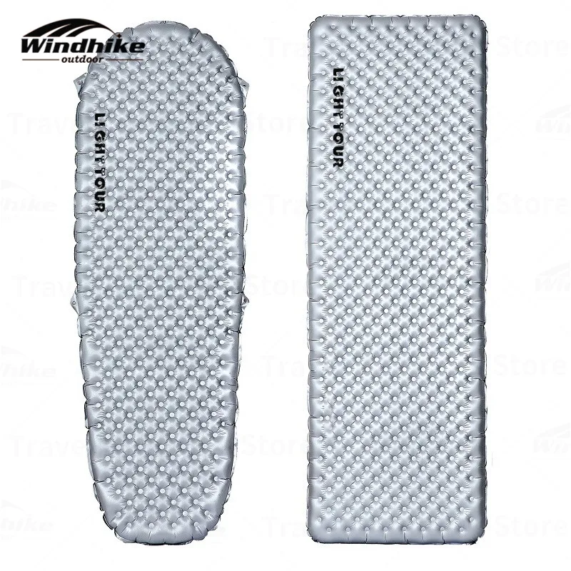 Windhike R5.8 Camping Inflatable Mat Nylon Silver-Coated Moisture-Proof Pad -20&deg; Winter Outdoor Sleeping Pad Free Inflatable Bag