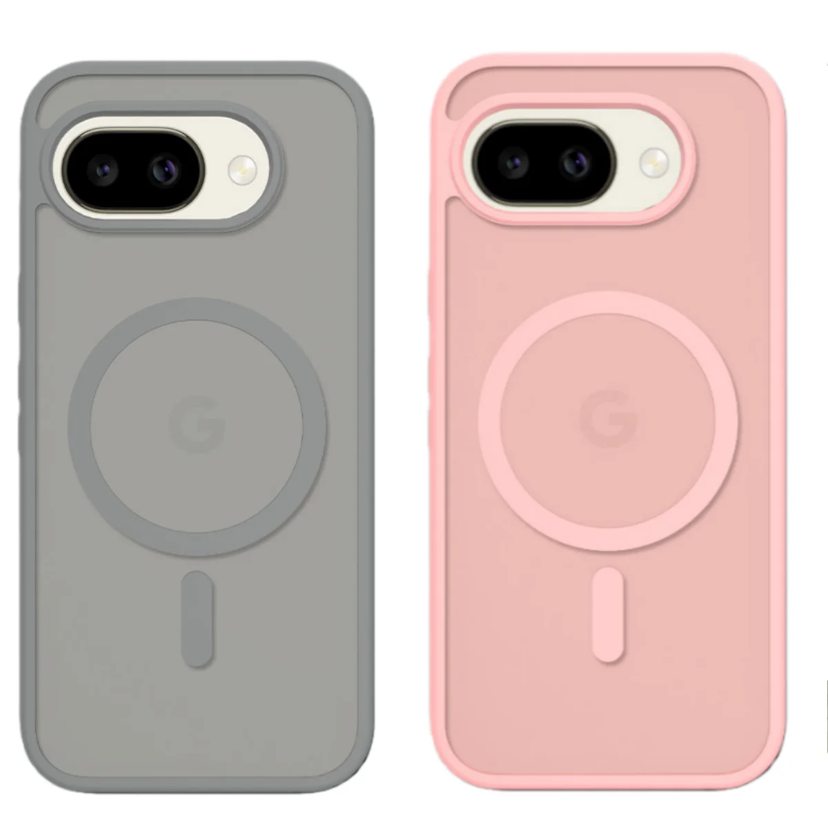 Translucent Matte Magnetic Wireless Charging Case - Candy Color Slim Cover