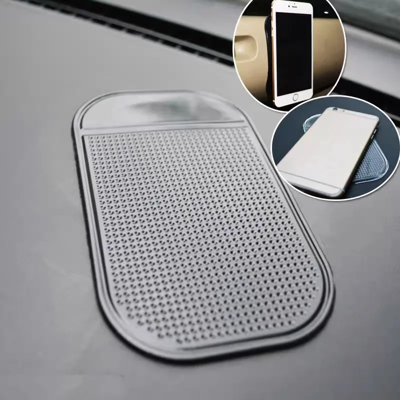 Car Anti-Slip Mat Pads Car Dashboard Sticky Silicone Mat Auto Non-Slip Sticky Gel Pad For Phone Holder Styling Interior