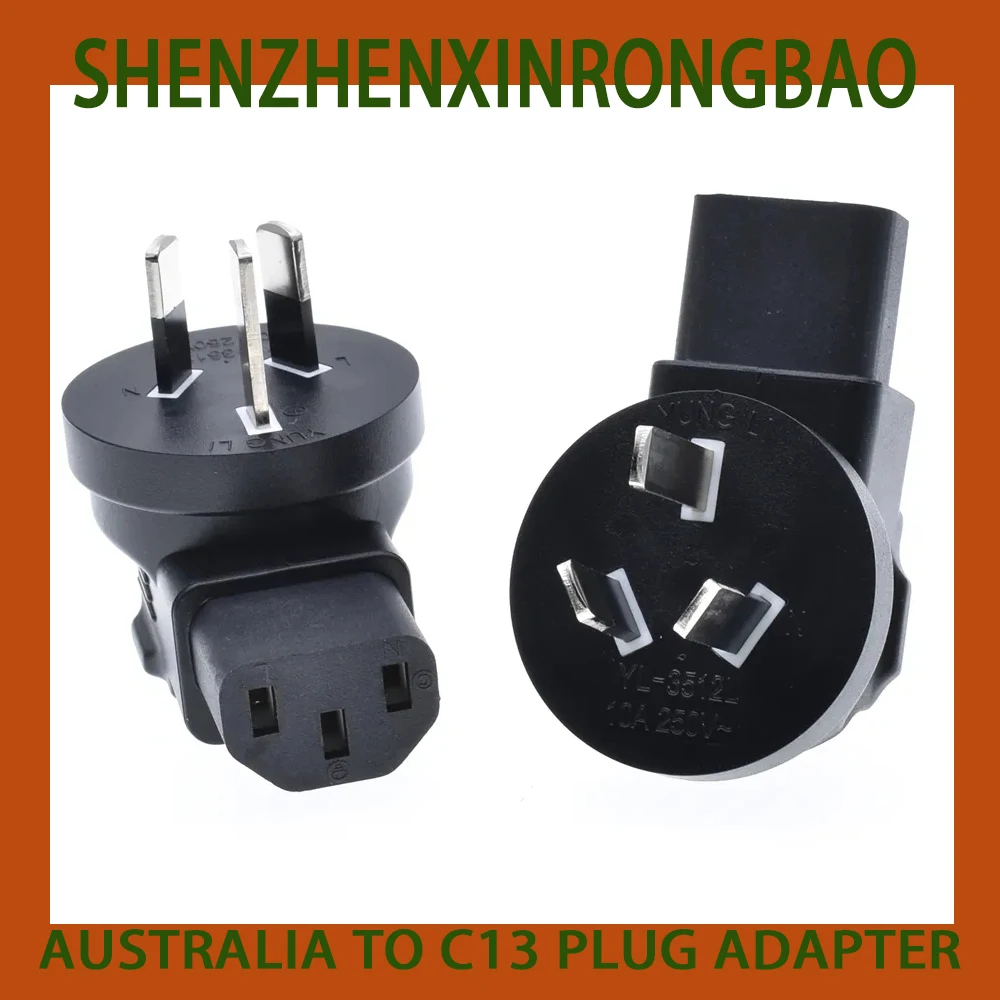 CN AU Australia AU Type I flat 3 pins converter China Australian Plug IEC C13 Power For PDU extension plug portable 10A250V