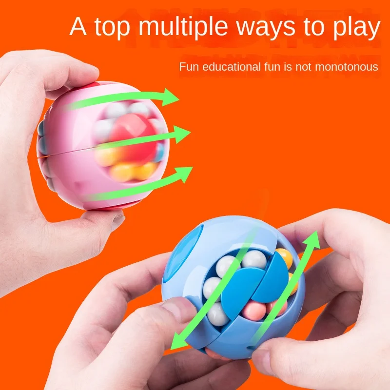 

Rotating Magical Bean Cube Fingertip Toy Children Puzzles Creative Education Game Fidget Spinners Stress Relief kids Toys