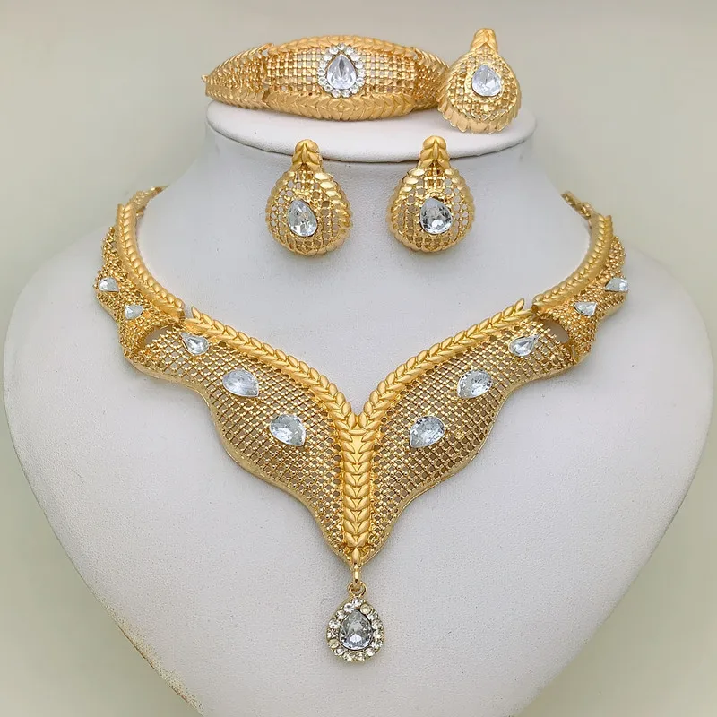 

Kingdom Ma Fashion Jewelry Sets Dubai Plated Bridal Wedding African Jewelry Set Indian Nigerian Wedding Jewelery Gift