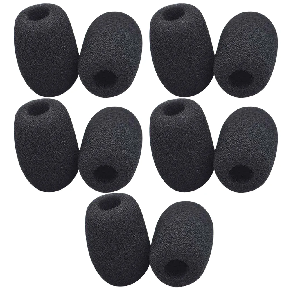 

10pcs Microphone Windscreen Mic Covers Lapel Headset Microphone Windscreen Covers