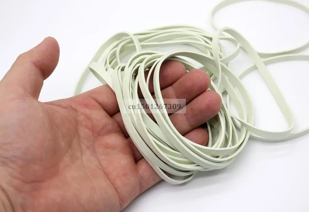 

Diameter 7.5cm White Elastic Rubber Bands For Packing Packaging - 10/50100 You Pick