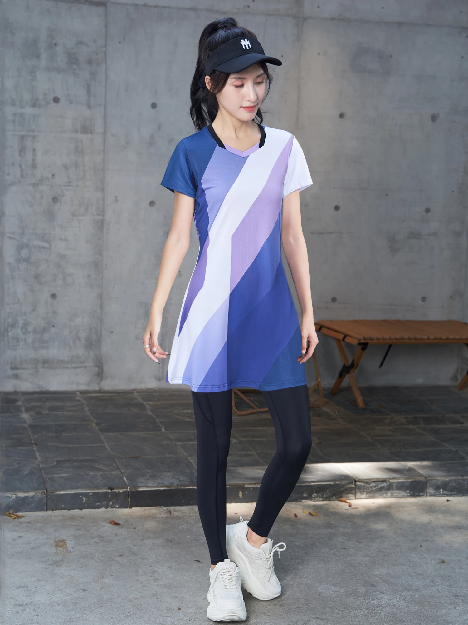 New Sport Woman Tennis Clothes Girls with Inner Shorts Ladies Badminton Dress Quick Dry Slim Workout Gym Outdoor Sportswear