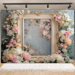 Spring Floral Butterflies Photography Backdrop for Tea Party or Dreamy Wedding Decor (AZ42 - 17)