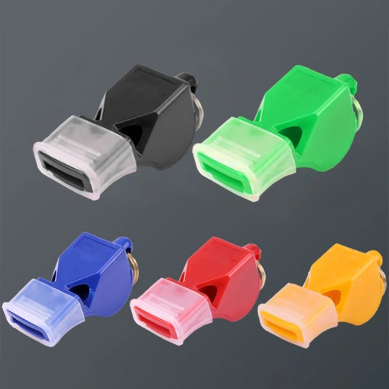 

Referee Plastic Sports Whistles with Lanyard Loud Sound