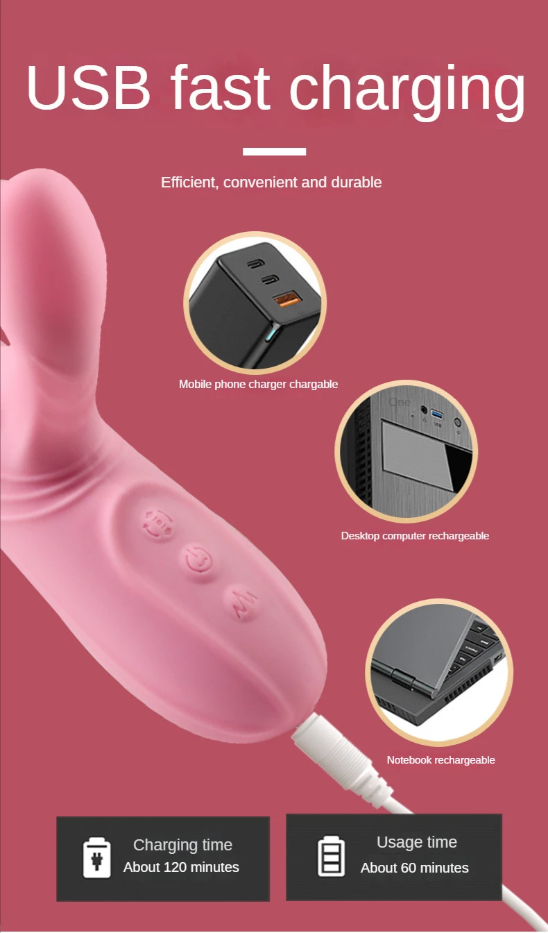 G-spot Vibrator With Tongue Simulation And Variable Frequencies_voghion.com