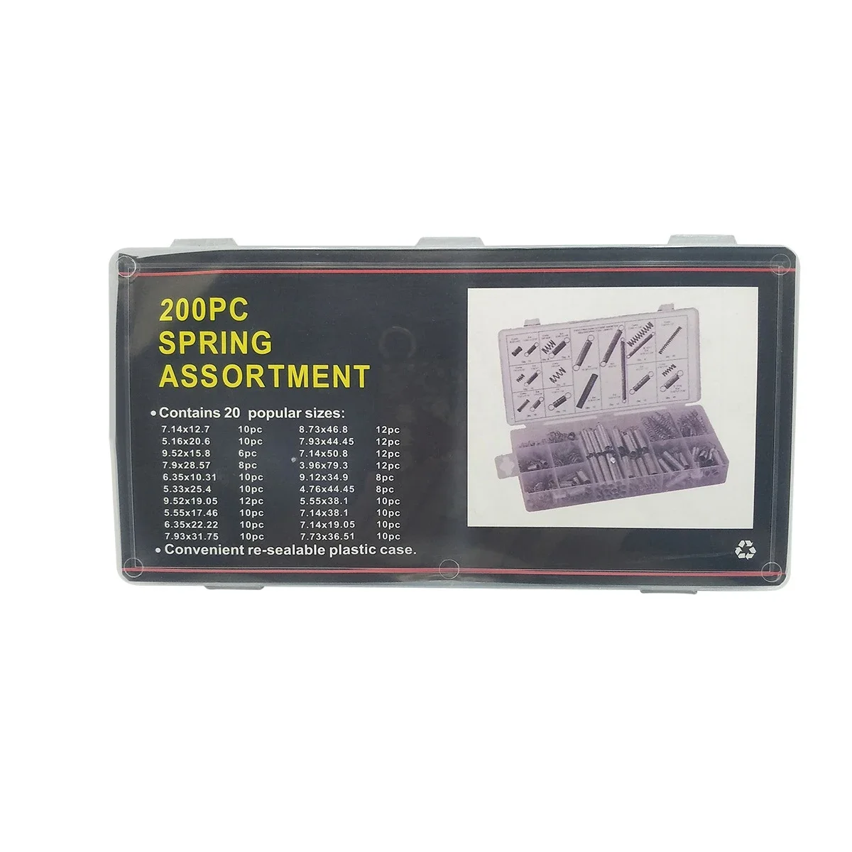 200PCS Compression Springs Set Hardware Tension Spring Compression Spring Kit Electrical Hardware Torsional And Extension Springs Set