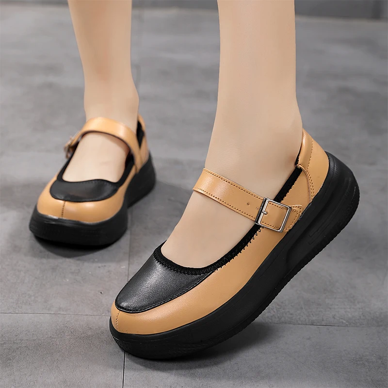 Lolita Shoes Japanese Mary Jane Shoes Women Vintage Girls Students JK Uniform Platform Cosplay High Heels Plus Size 42