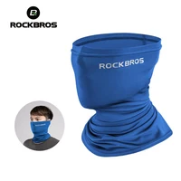 ROCKBROS Summer Face Scarf Neck Sun Protection Silk Cycling Headwear Motorcycle Scooter MTB Road Cycling Mask Breathable Bandana 1