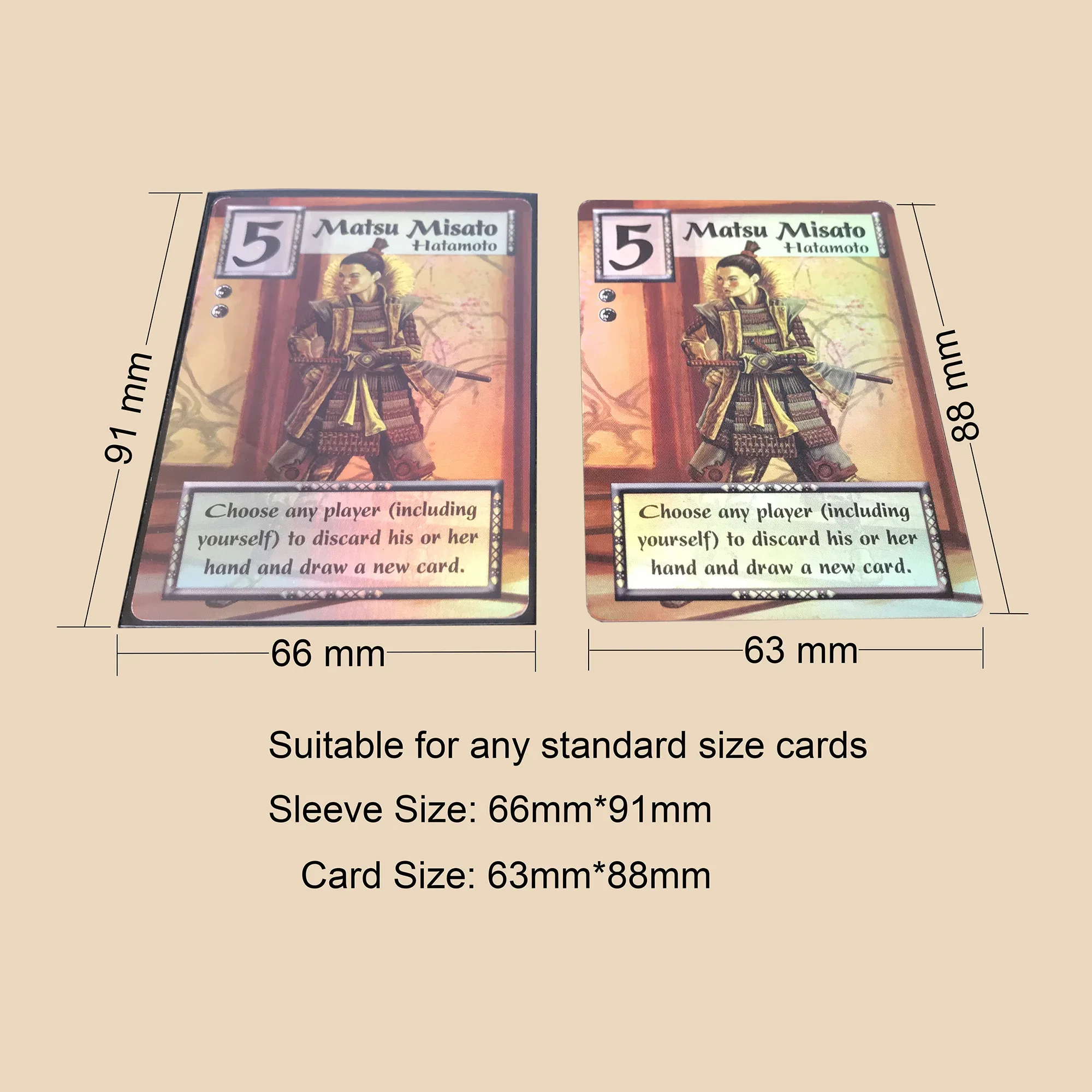 50PCS Matte Ultimate Outer Colorful Standard Size Card Sleeves Trading Cards Protector Shield Magical Card Cover PKM 66x91MM