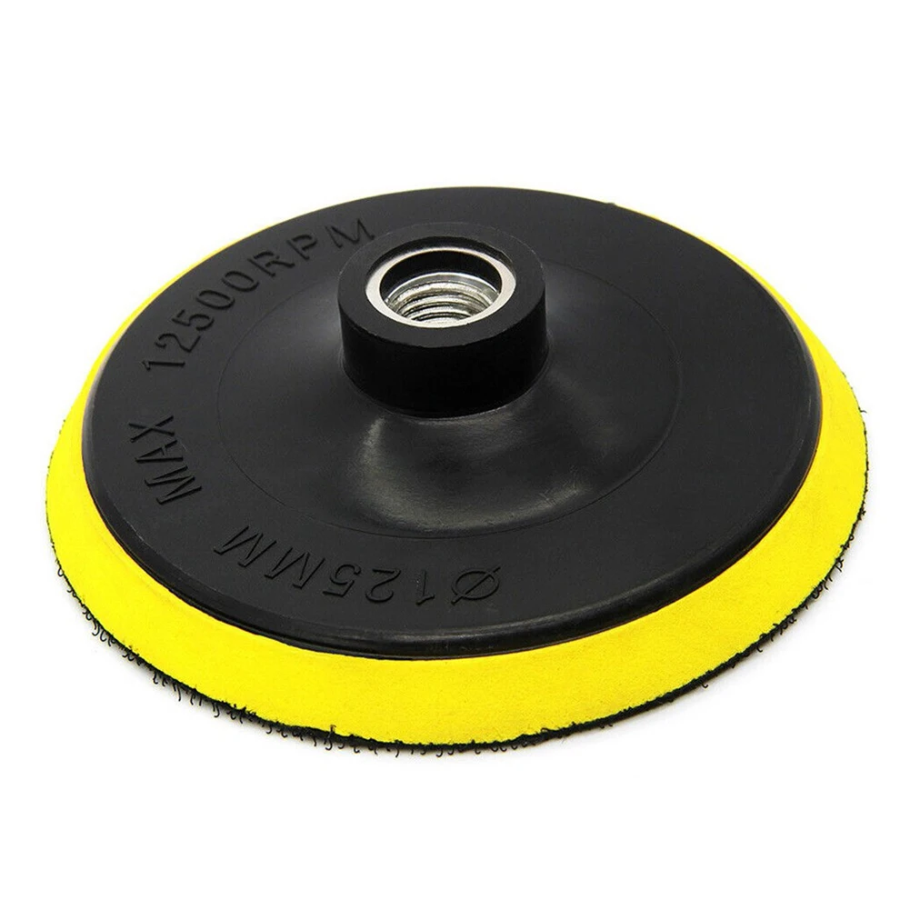 

5inch 125mm Hook And Loop Buffing Pad Rotary Backing Pad M10/M14 Drill Adapter Sanding Disc For Grinder Electric Drill Polishing