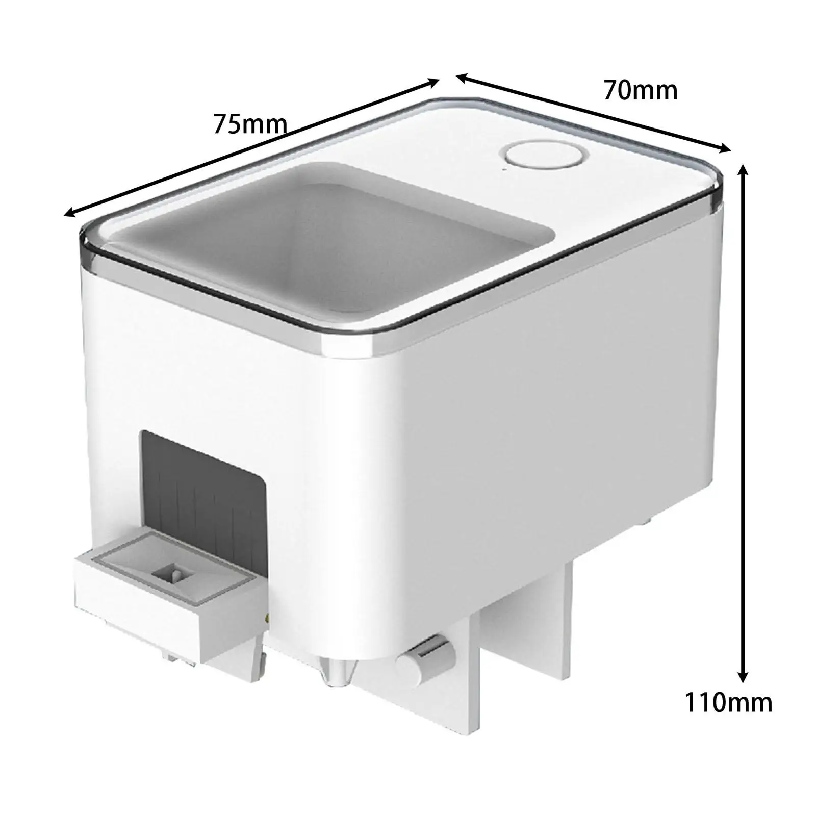 Automatic Fish Feeder Pellet Dispenser Large Capacity Food Feeding for Small Fish Turtle Tank Travel Goldfish Holiday Vacation