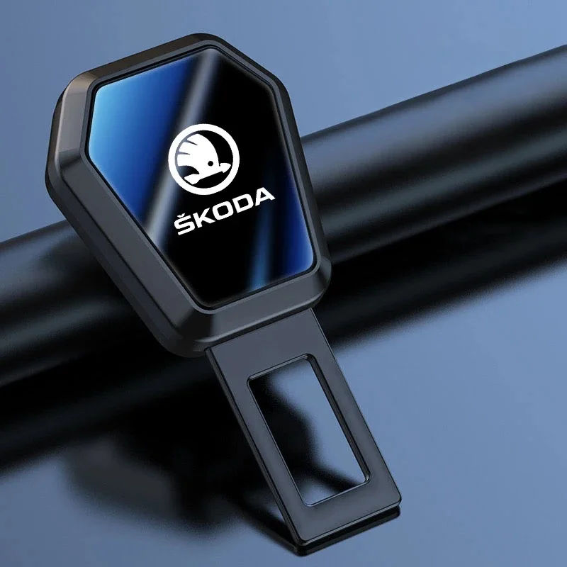 Car Safety Belt Extension Plug Buckle Seatbelt Clip Adjustable Extender For Skoda Octavia 2 3 Fabia Superb Rapid Kodiaq Karoq
