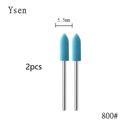 Silicone Rubber Manicure Grinding Head - 2 Pack for Burr and Dead Skin Removal (OMBRE)