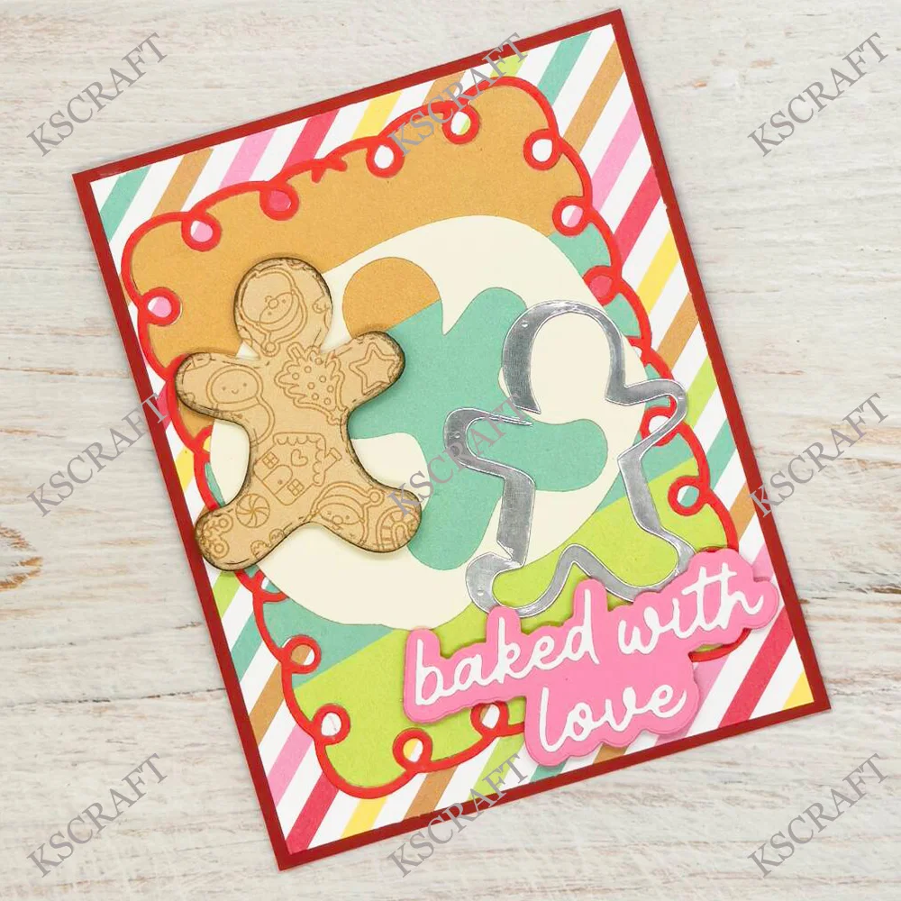 KSCRAFT Loopy Swirl Frames DIY Scrapbooking 장식 엠보싱 DIY 종이 카드 용 커팅 다이 스텐실