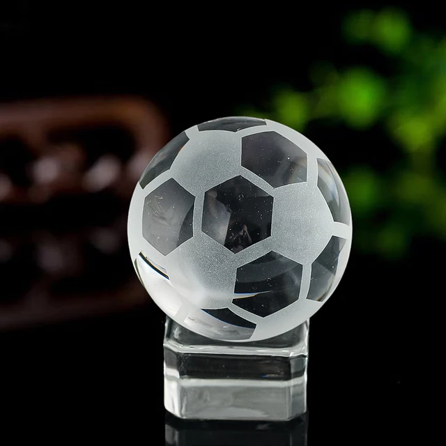 40mm Transparent Crystal Ball Laser Engraving Snow Globe World Earth Planet Football Pattern Glass Art Christmas Room Ornament 2