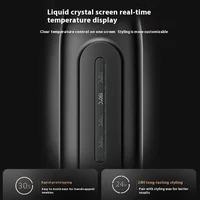 Lisseur de cheveux professionnel 13 mm avec écran LCD, ions négatifs, mini fer à lisser portable pour hommes, femmes et salons 3
