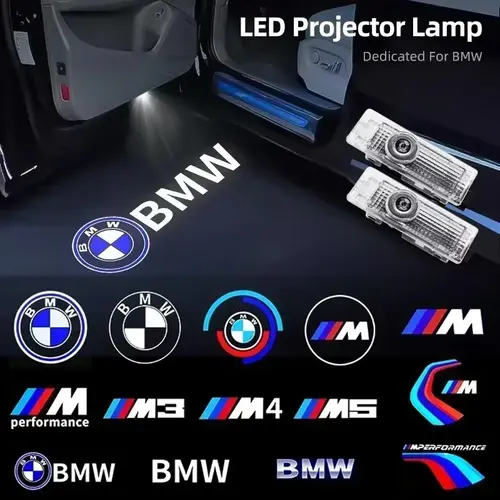2/4Pcs Car Door Welcome LED Projector Laser Logo Door Light For BMW E90 E60 E46 E93 F20 F21 F30 F31 F32 F33 F34 F15 F10 F01 F11