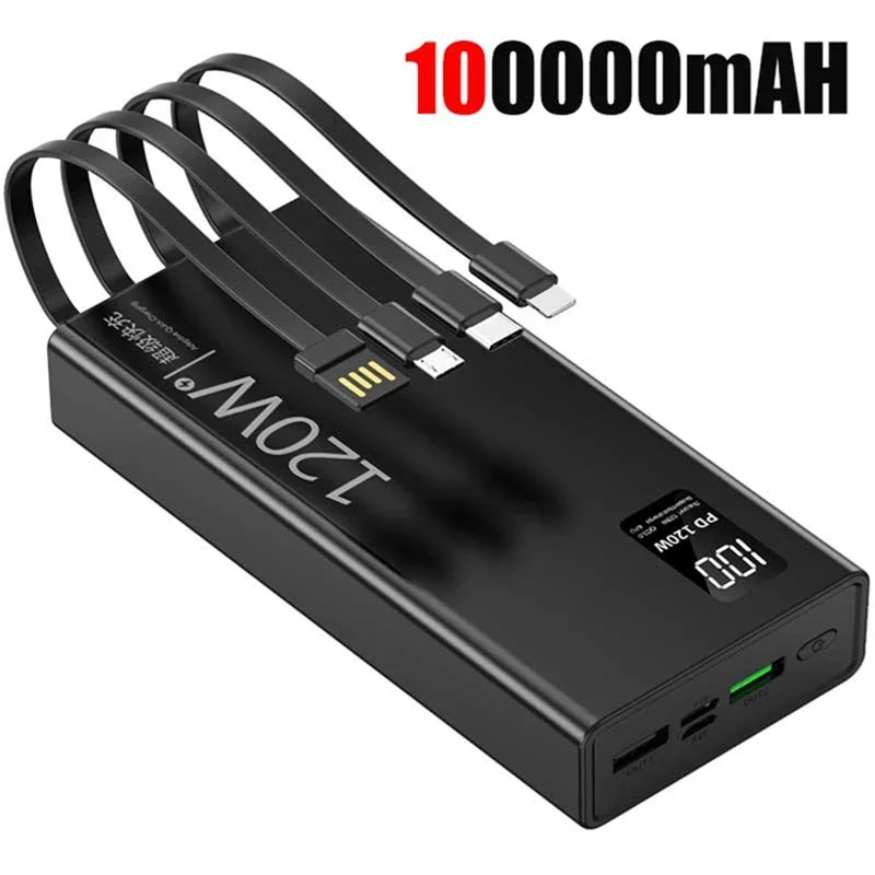 ตัวเลือกสินค้า พาวเวอร์แบงค์ 4-ใน-1 ความจุ 500000mAh ชาร์จเร็ว 120W พกพาสะดวก