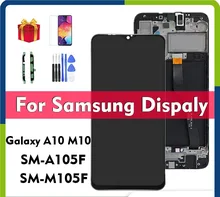 

A105 For Samsung Galaxy A10 M10 M105 SM A105F A105G A105M A105N DS LCD Display With Touch Screen Digitizer Assembly Without