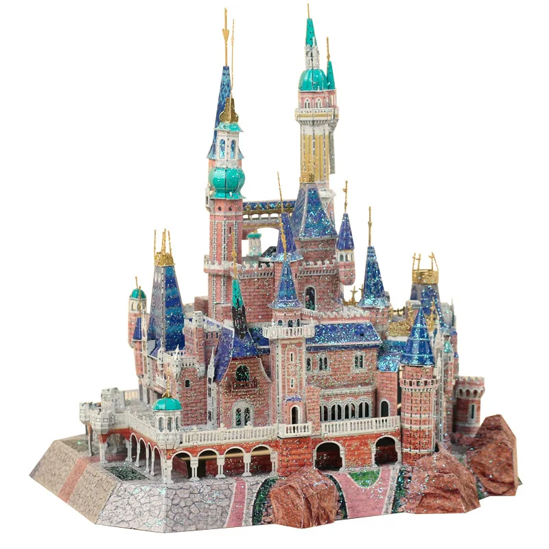 

Disney Castle 3D Metal Puzzle Model High Difficulty Creative Handmade Gifts Stereoscopic Assemble Puzzle Toys For Adult
