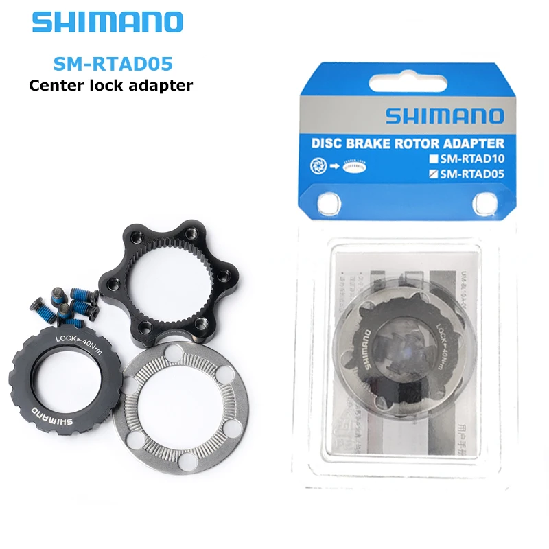 

Shimano Deore SM-RTAD05 Disc Brake Rotor Adaptor 6-Bolt Rotor To Center Lock Hub SM RTAD05 MTB Road Bicycle Disc Rotor Adapter