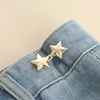 1 Pair Lovely Star Shape Trousers Waist Buckles Adjustable Metal Waist Tightener Snap Button Adjuster Pants Pin Clips 3