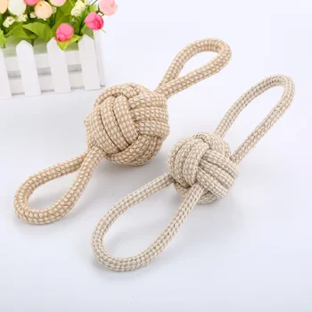 Dog Cotton Rope Ball Molars Cotton Rope Pet Interactive Toy