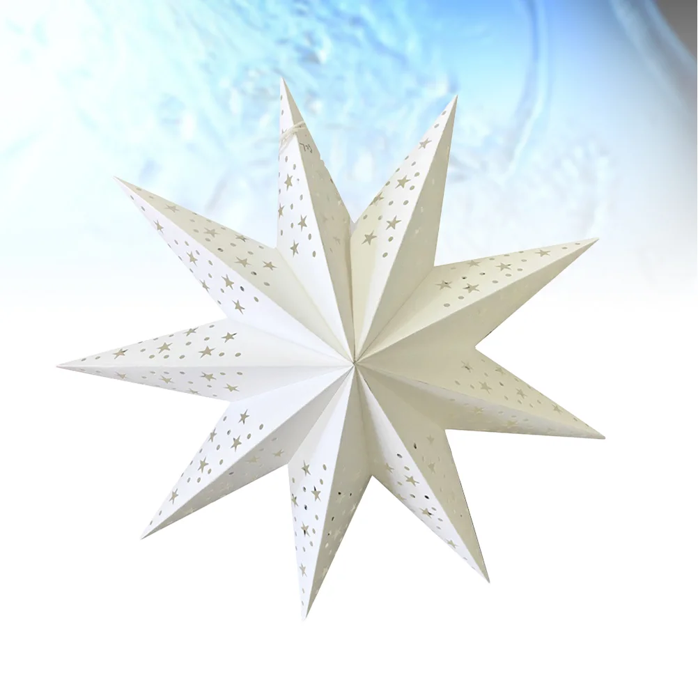 

2pcs 45cm Paper Lampshade Hollow Out Paper Star Lanterns for Christmas Xmas Wedding Party Home Hanging