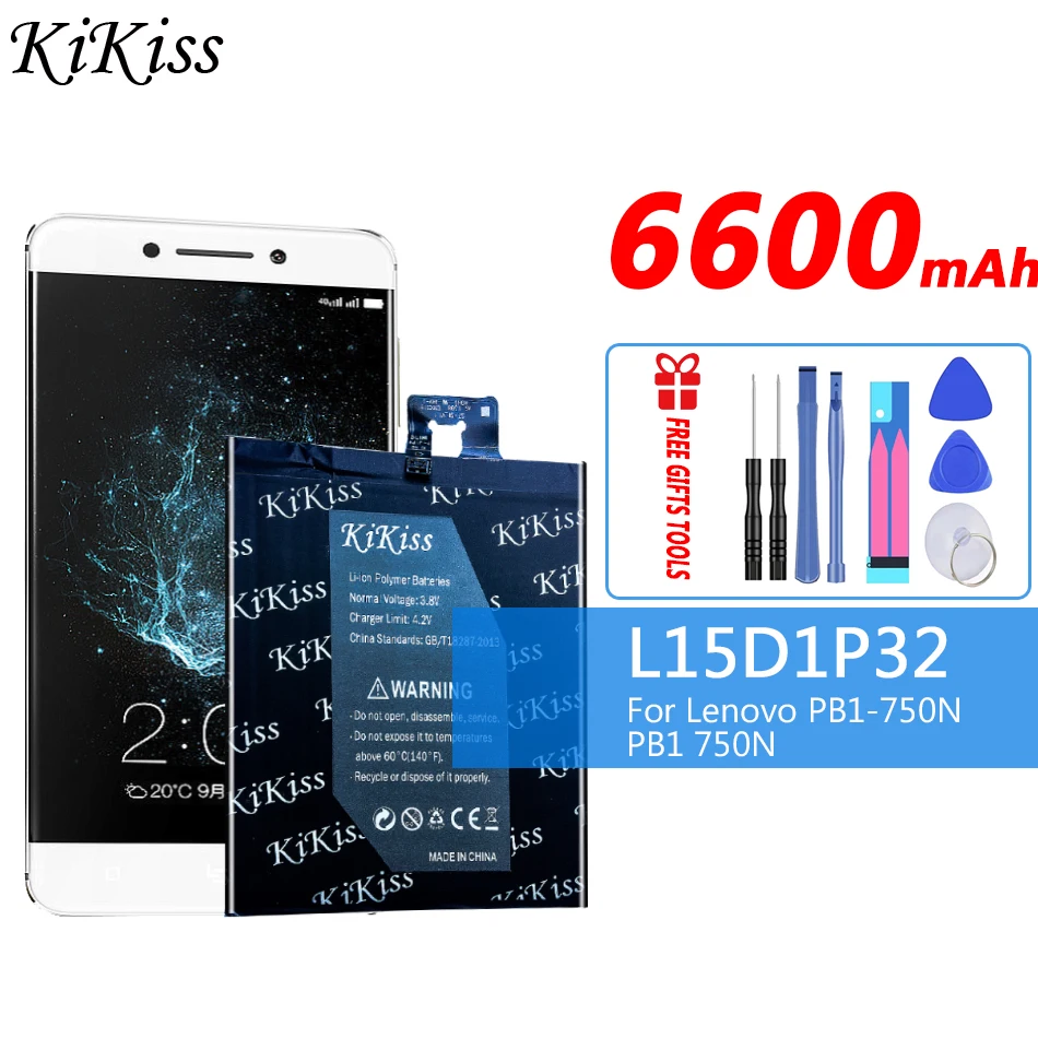 

Аккумулятор 6600 мАч L15D1P32 для Lenovo Tab 3 8 Plus TB-8703F 8703N 8703 PB1-750N PB1 750N