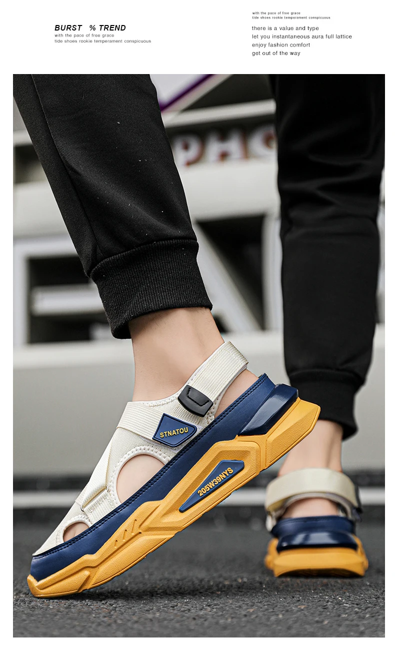 Summer Casual Leather Outdoor Non-slip Sandals