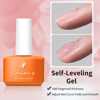 Smalto Gel autolivellante 7Ml rinforzo Gellac Nails Art Design Strong Uv/Led multifunzione Gel vernici salone di bellezza a casa