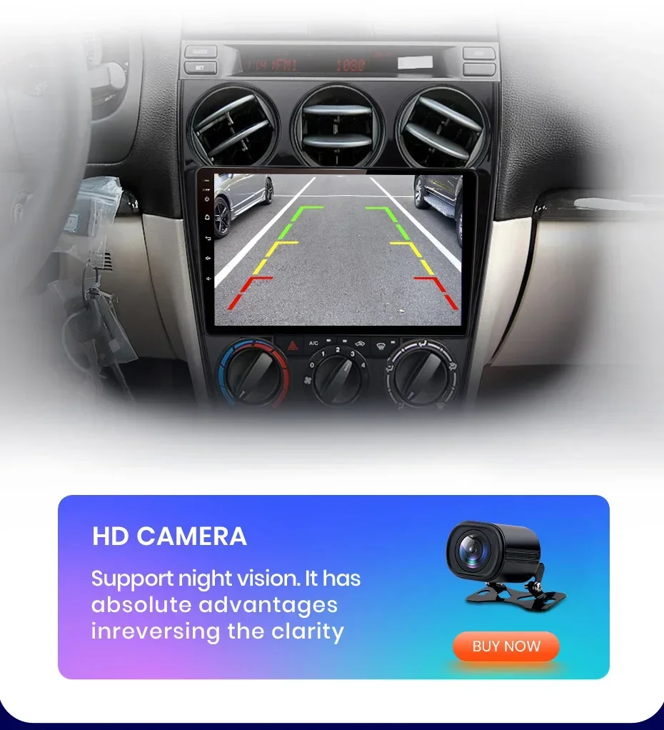 Für Mazda 6 2016 2017 - 2021 Drahtlose CarPlay für Apple Android Auto Auto Radio GPS IPS RDS FM WiFi BT 4G 8Core Multimedia Stereo – Detail 14