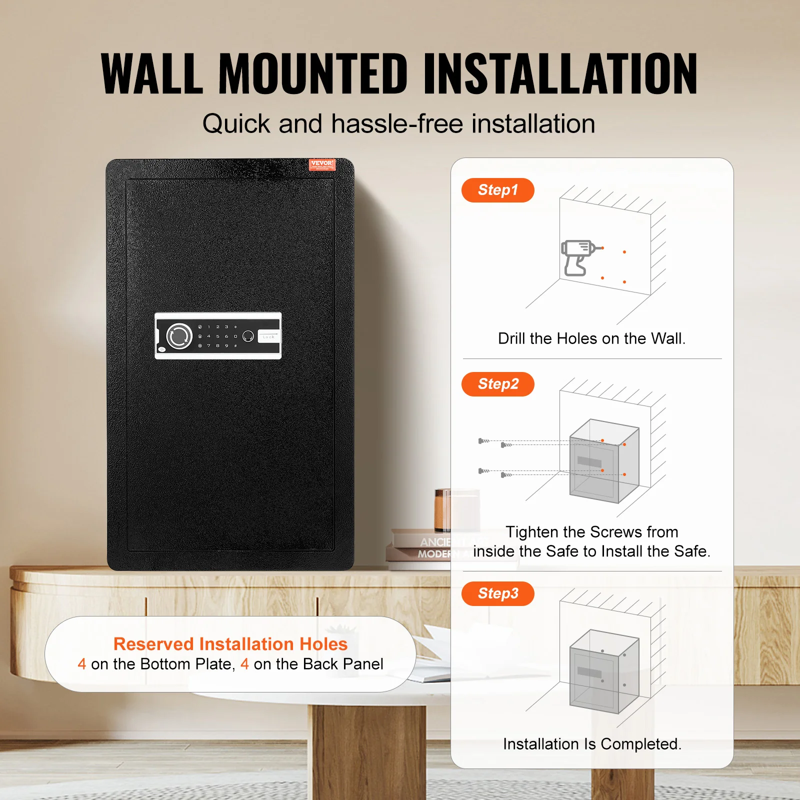 Fingerprint Digital Home Safe Box 6