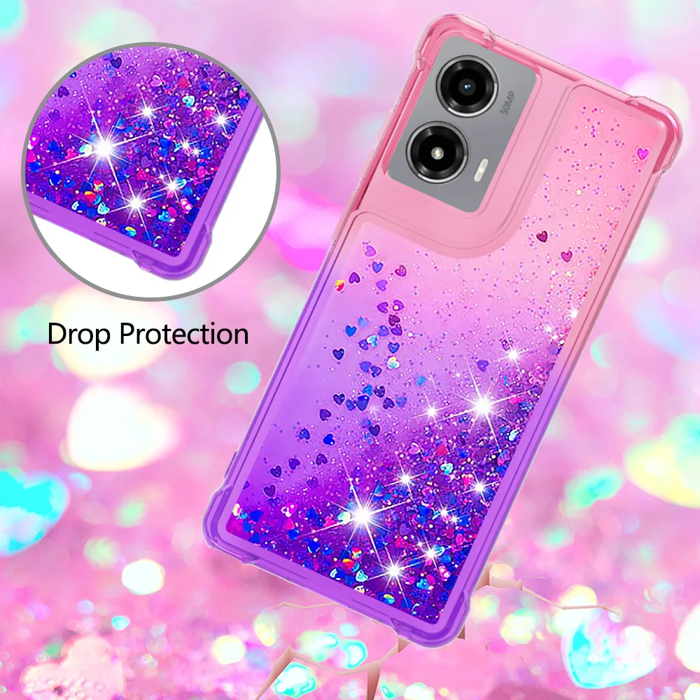 Dynamic Liquid Quicksand Bling 3D Glitter Phone Case - Stylish Protective Cover