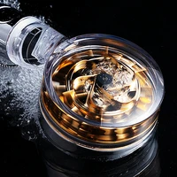High Pressure 360 Degrees Rotation Shower Head Turbo Fan Water Saving Spray Adjustable Showerhead Filters Bathroom Accessories 2