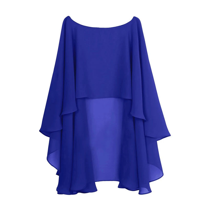 Chiffon Cape Bolero Women Femme Mariage Chalas Mujer Evening Wedding Bridal Jacket Wraps Accessories Peleryna Cloak Boda Shawl